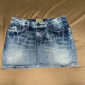 BKE denim mini skirt